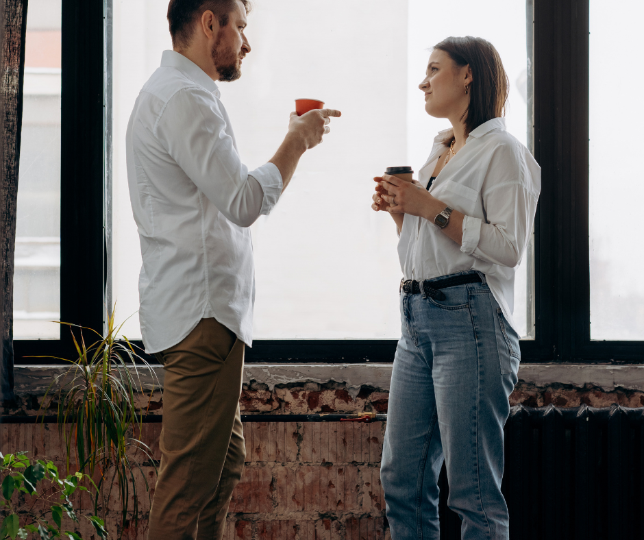 husband and wife talk